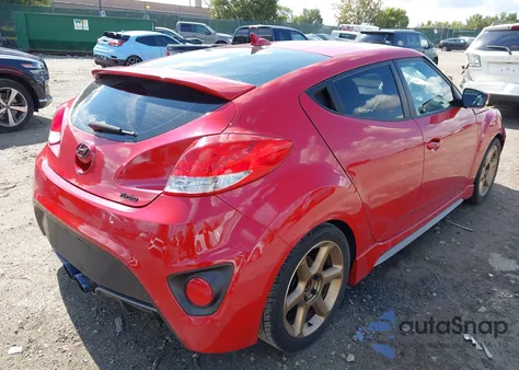 2016 Hyundai Veloster Turbo z USA, uszkodzony, nr VIN KMHTC6AE5GU304098